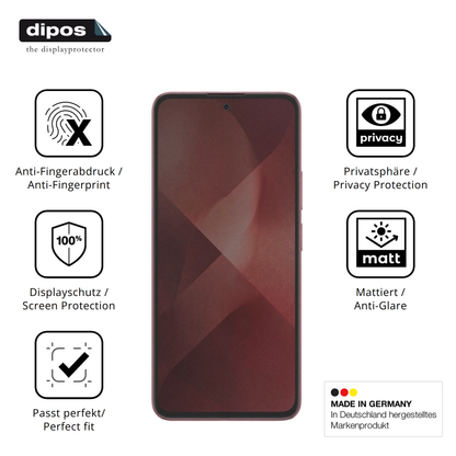 Privatsphäre-Schutz durch Sichtschutz-Folie passend zugeschnitten für HMD Crest 2 Pro