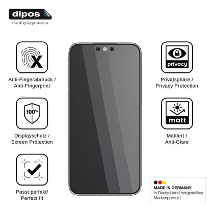 Blickschutzfolie für Huawei Mate 90 RS Ultimate Design matt Schutzfolie Privacy