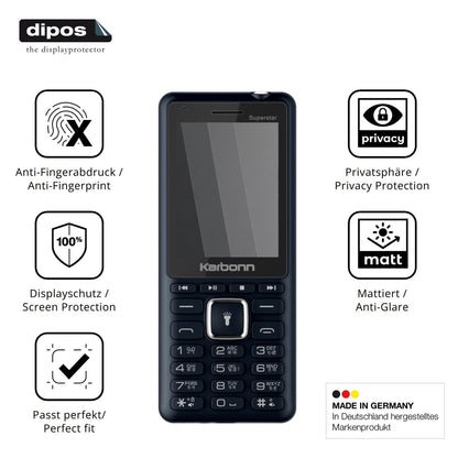 Privatsphäre-Schutz durch Sichtschutz-Folie passend zugeschnitten für Karbonn K111 Superstar