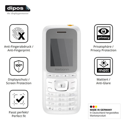 Privatsphäre-Schutz durch Sichtschutz-Folie passend zugeschnitten für Karbonn K7 Power