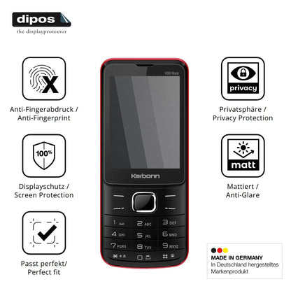 Privatsphäre-Schutz durch Sichtschutz-Folie passend zugeschnitten für Karbonn K99 Rock