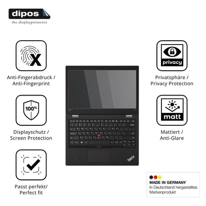Privatsphäre-Schutz durch Sichtschutz-Folie passend zugeschnitten für Lenovo Thinkpad L380 Yoga