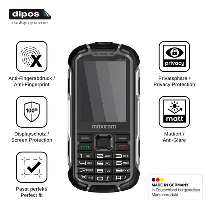 Blickschutzfolie für MaxCom MM928 4G matt Schutzfolie Privacy