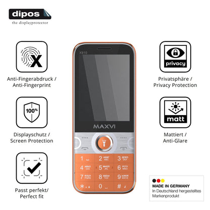 Privatsphäre-Schutz durch Sichtschutz-Folie passend zugeschnitten für Maxvi X910