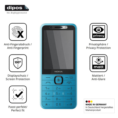 Privatsphäre-Schutz durch Sichtschutz-Folie passend zugeschnitten für Nokia 235 4G 2nd Edition