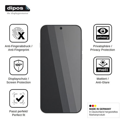 Blickschutzfolie für Oppo Find X10 Pro Max matt Schutzfolie Privacy
