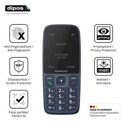 Privatsphäre-Schutz durch Sichtschutz-Folie passend zugeschnitten für Panasonic KX-TF400