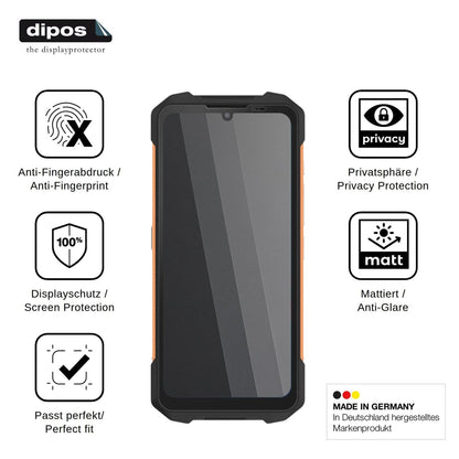 Blickschutzfolie für Philips S8310 matt Schutzfolie Privacy