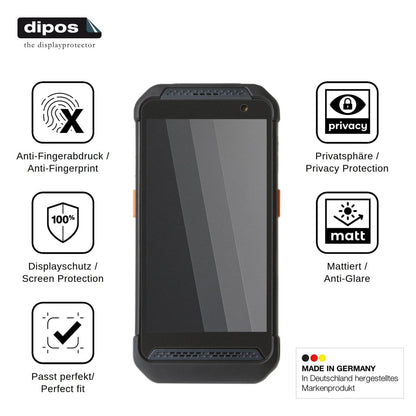 Blickschutzfolie für Point Mobile PM86 matt Schutzfolie Privacy