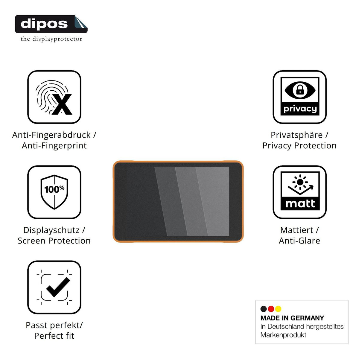 Privatsphäre-Schutz durch Sichtschutz-Folie passend zugeschnitten für ProGlove Lana