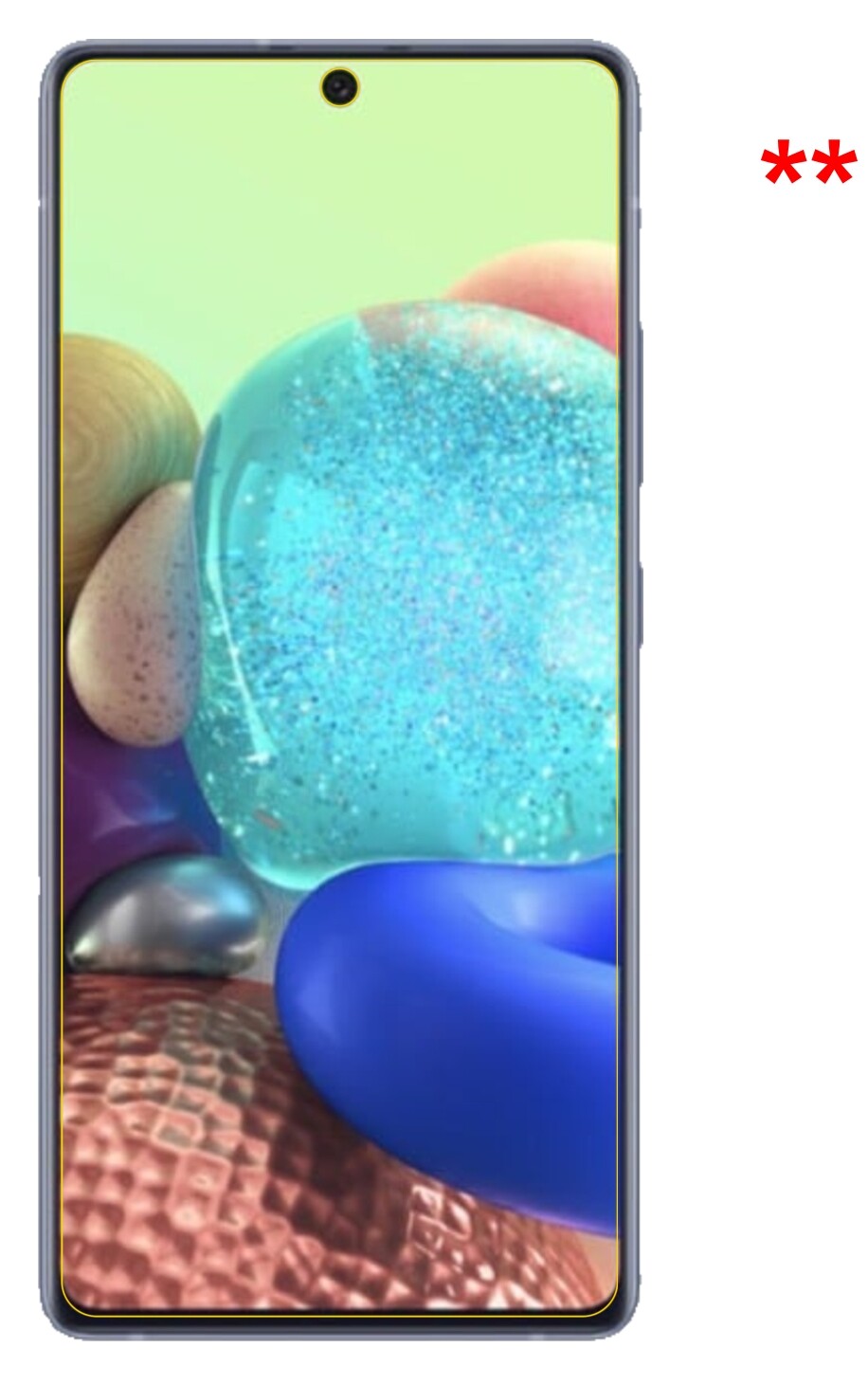 Dünne und klare Folie passend zugeschnitten für Samsung Galaxy A71 5G