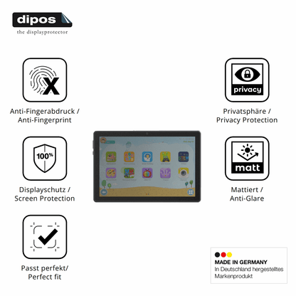 Privatsphäre-Schutz durch Sichtschutz-Folie passend zugeschnitten für Sky Devices Kids Pro 1