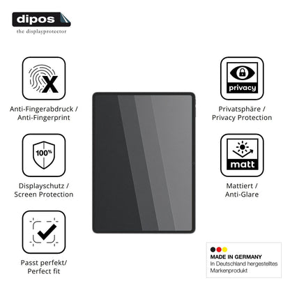 Privatsphäre-Schutz durch Sichtschutz-Folie passend zugeschnitten für Teclast ArtPad 13.2 Zoll