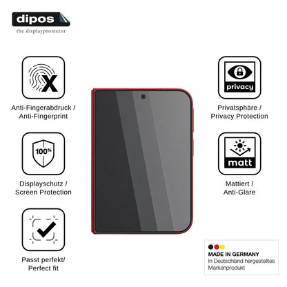 Blickschutzfolie für Xiaomi 18 Fold Aussenseite matt Schutzfolie Privacy
