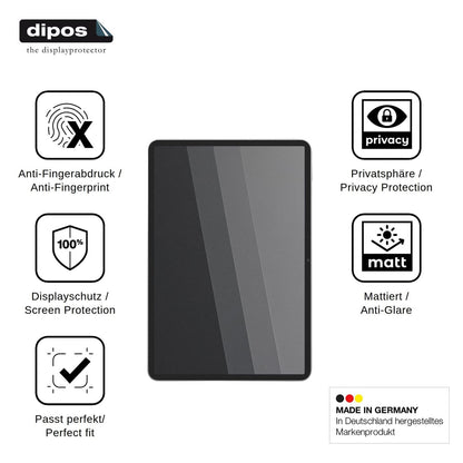 Blickschutzfolie für Xiaomi Pad 9 matt Schutzfolie Privacy