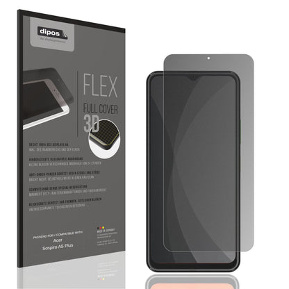 Blickschutzfolie von dipos passend f�r Acer Sospiro A5 Plus, 100% Displayabdeckung und blasenfreie Montage