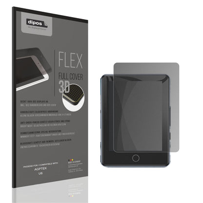 Blickschutzfolie von dipos passend für AGPTEK U6, 100% Displayabdeckung und blasenfreie Montage