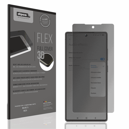 Blickschutzfolie von dipos passend für BLKE S B25, 100% Displayabdeckung und blasenfreie Montage