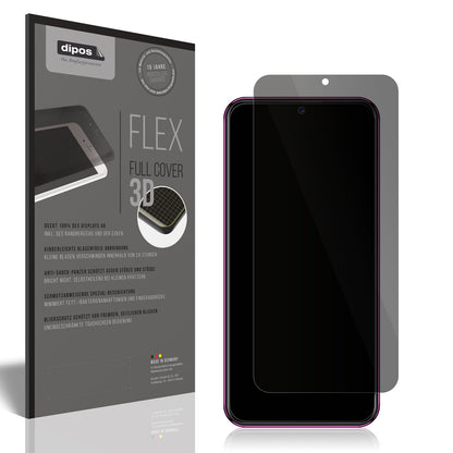 Blickschutzfolie von dipos passend für BQ 6051G, 100% Displayabdeckung und blasenfreie Montage