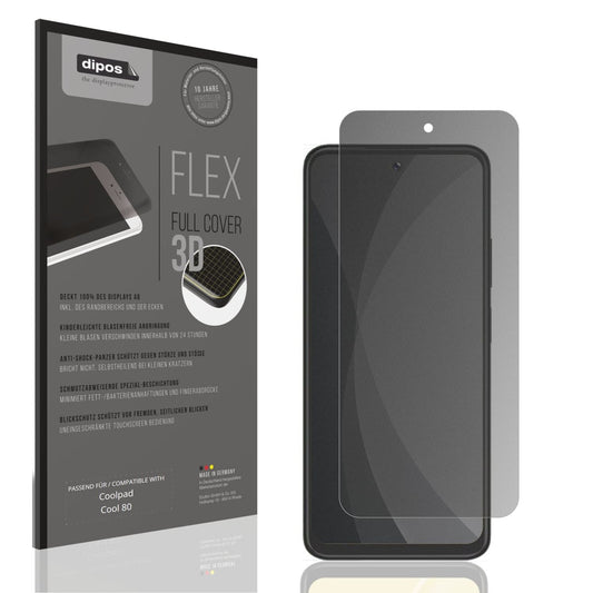 Blickschutzfolie von dipos passend für Coolpad Cool 80, 100% Displayabdeckung und blasenfreie Montage
