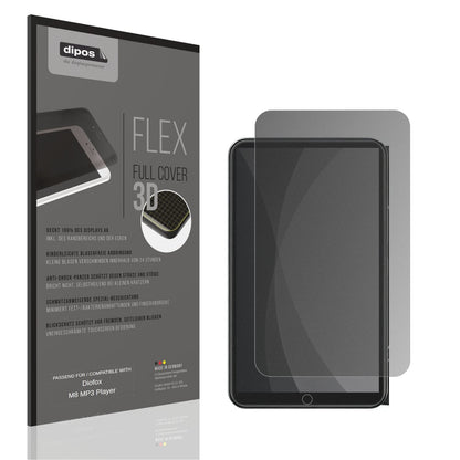 Blickschutzfolie von dipos passend für Diofox M8 MP3 Player, 100% Displayabdeckung und blasenfreie Montage