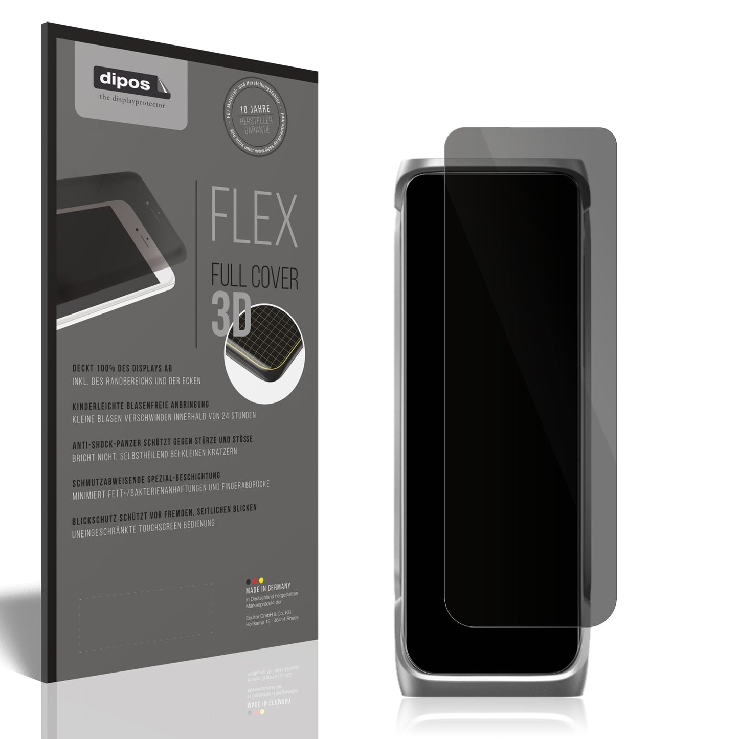Blickschutzfolie von dipos passend für EcoFlow Rapid Pro X, 100% Displayabdeckung und blasenfreie Montage