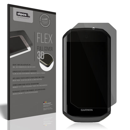 Blickschutzfolie von dipos passend für Garmin Edge 1050, 100% Displayabdeckung und blasenfreie Montage