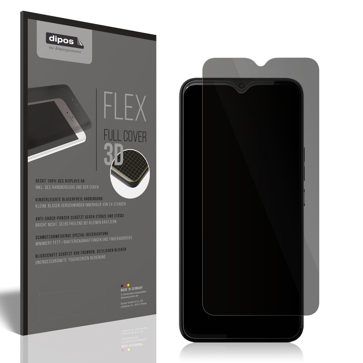 Blickschutzfolie von dipos passend für Gigaset GS5 Lite, 100% Displayabdeckung und blasenfreie Montage