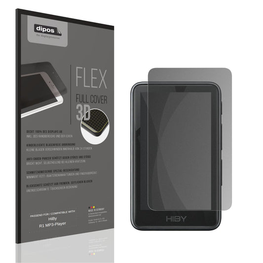 Blickschutzfolie von dipos passend für HiBy R1 MP3-Player, 100% Displayabdeckung und blasenfreie Montage