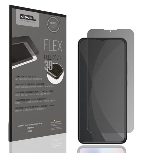 Blickschutzfolie von dipos passend für Hisense Y83, 100% Displayabdeckung und blasenfreie Montage