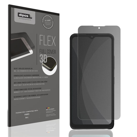 Blickschutzfolie von dipos passend für HMD Arc, 100% Displayabdeckung und blasenfreie Montage