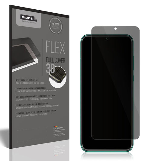 Blickschutzfolie von dipos passend für Huawei Enjoy 50 Pro, 100% Displayabdeckung und blasenfreie Montage
