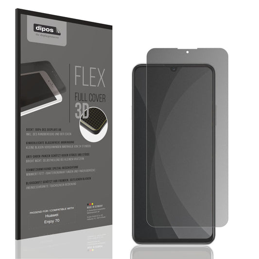 Blickschutzfolie von dipos passend für Huawei Enjoy 70, 100% Displayabdeckung und blasenfreie Montage
