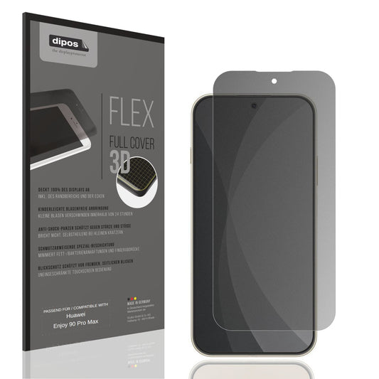Blickschutzfolie von dipos passend für Huawei Enjoy 90 Pro Max, 100% Displayabdeckung und blasenfreie Montage