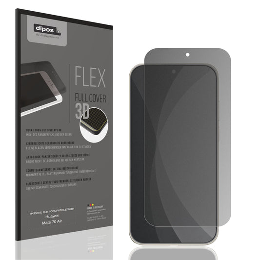 Blickschutzfolie von dipos passend für Huawei Mate 70 Air, 100% Displayabdeckung und blasenfreie Montage