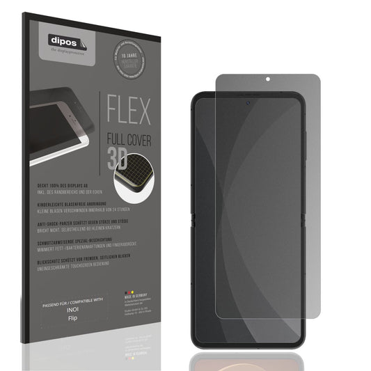 Blickschutzfolie von dipos passend für INOI Flip, 100% Displayabdeckung und blasenfreie Montage