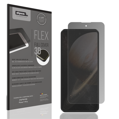 Blickschutzfolie von dipos passend für JoyHandy Pova 7 Pro, 100% Displayabdeckung und blasenfreie Montage