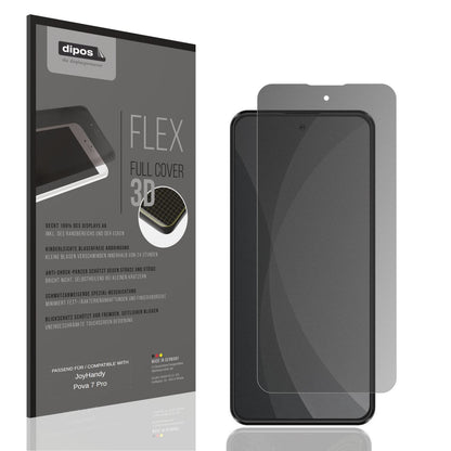 Blickschutzfolie von dipos passend für JoyHandy Pova7Pro, 100% Displayabdeckung und blasenfreie Montage