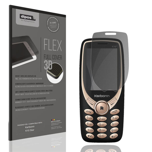 Blickschutzfolie von dipos passend für Karbonn K10 Star, 100% Displayabdeckung und blasenfreie Montage