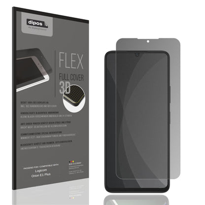 Blickschutzfolie von dipos passend für Logicom Orion E1 Plus, 100% Displayabdeckung und blasenfreie Montage