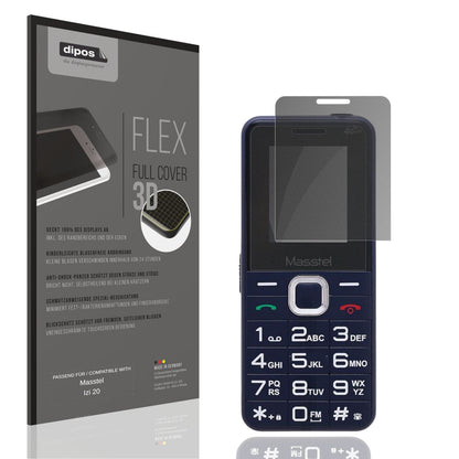 Blickschutzfolie von dipos passend für Masstel Izi 20, 100% Displayabdeckung und blasenfreie Montage