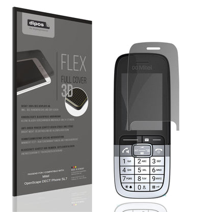 Blickschutzfolie von dipos passend für Mitel OpenScape DECT Phone SL7, 100% Displayabdeckung und blasenfreie Montage