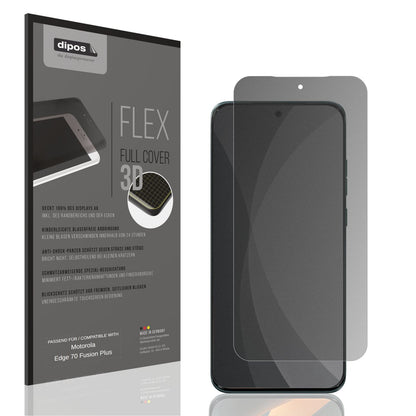 Blickschutzfolie von dipos passend für Motorola Edge 70 Fusion Plus, 100% Displayabdeckung und blasenfreie Montage