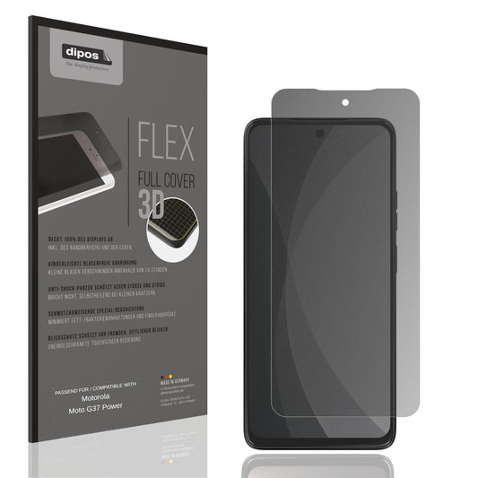 Blickschutzfolie von dipos passend für Motorola Moto G37 Power, 100% Displayabdeckung und blasenfreie Montage