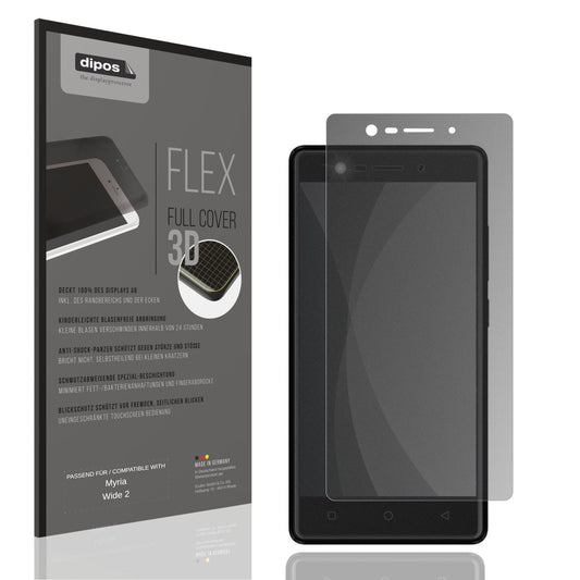 Blickschutzfolie von dipos passend für Myria Wide 2, 100% Displayabdeckung und blasenfreie Montage