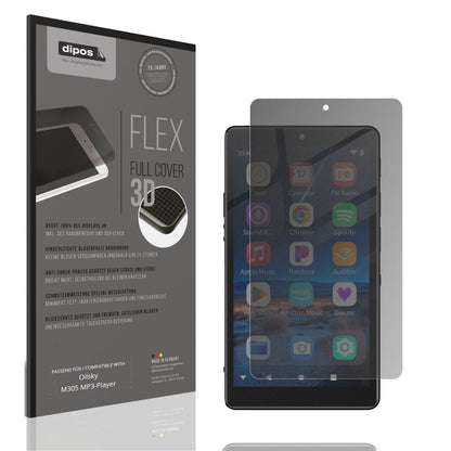 Blickschutzfolie von dipos passend für Oilsky M305 MP3-Player, 100% Displayabdeckung und blasenfreie Montage