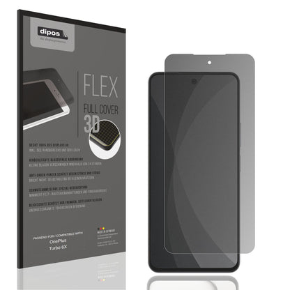 Blickschutzfolie von dipos passend für OnePlus Turbo 6X, 100% Displayabdeckung und blasenfreie Montage