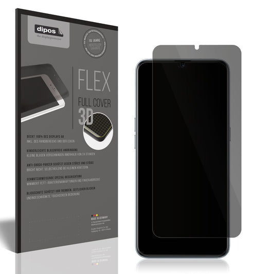 Blickschutzfolie von dipos passend für Oppo Realme XT, 100% Displayabdeckung und blasenfreie Montage