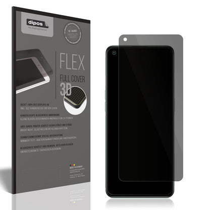 Blickschutzfolie von dipos passend für Oppo Reno 8 Lite, 100% Displayabdeckung und blasenfreie Montage