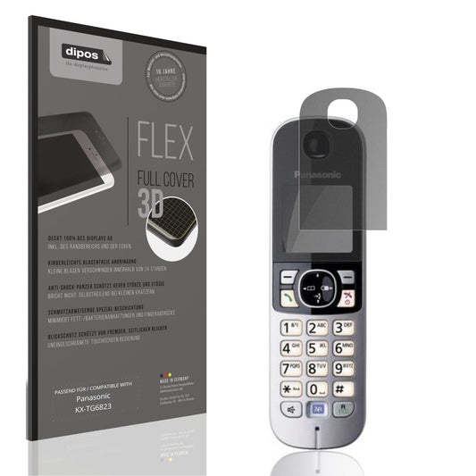 Blickschutzfolie von dipos passend für Panasonic KX-TG6823, 100% Displayabdeckung und blasenfreie Montage